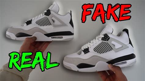 fake retro 4 shoes|jordan 4 real or fake.